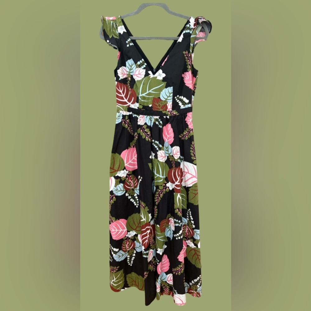 Boden Petite Floral V-Neck Dress